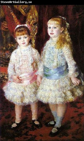 Pierre-Auguste Renoir Pink and Blue - The Cahen d'Anvers Girls